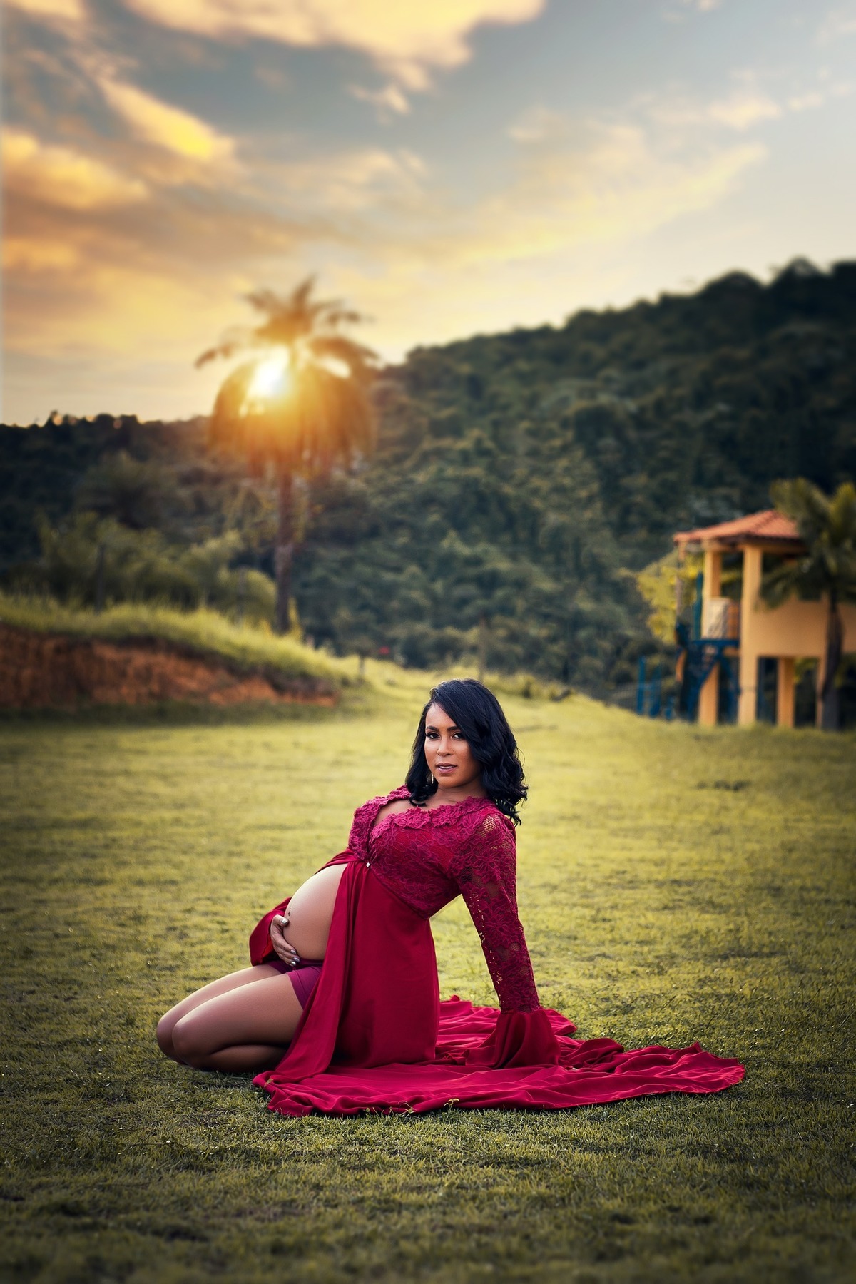 Ensaio gestante na Fazenda Lagos do Vale, à espera do Arthur.