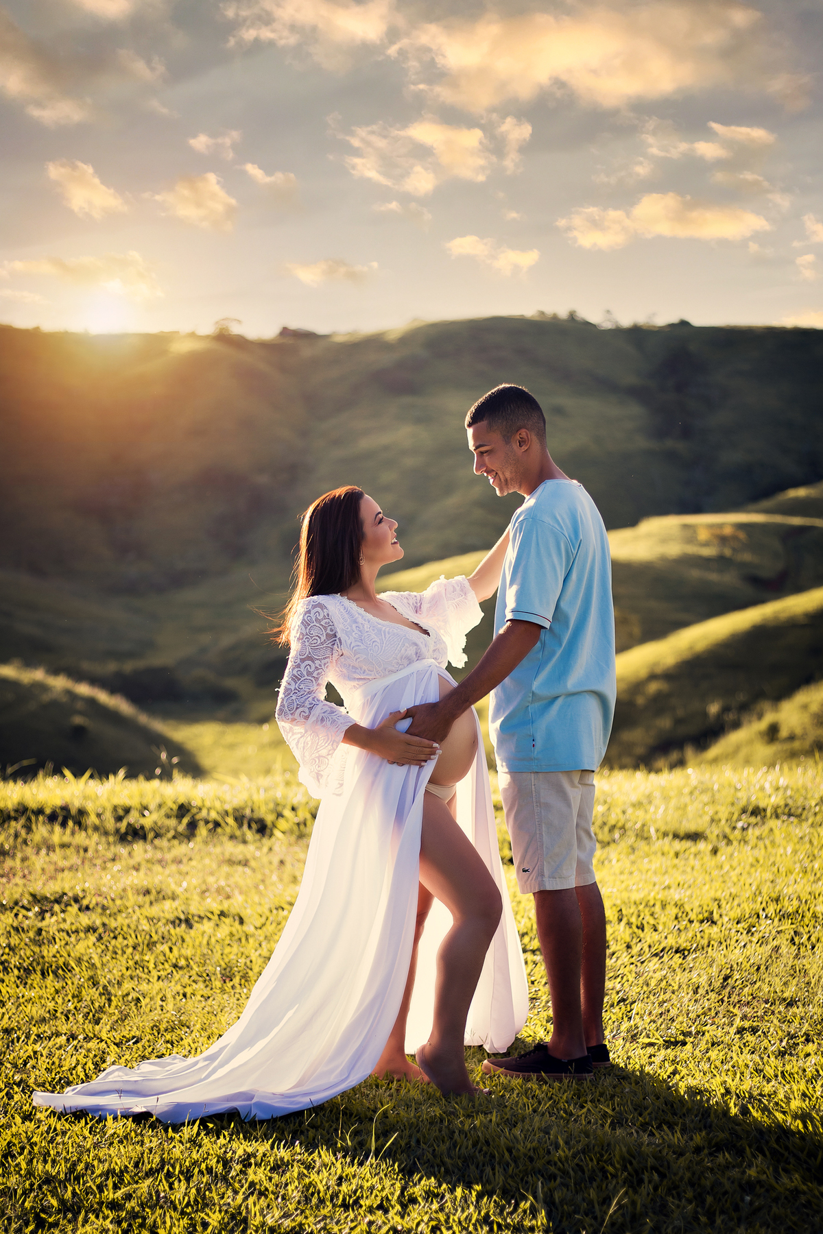 Ensaio Gestante no Mirante em Arrozal, à espera de Heitor.