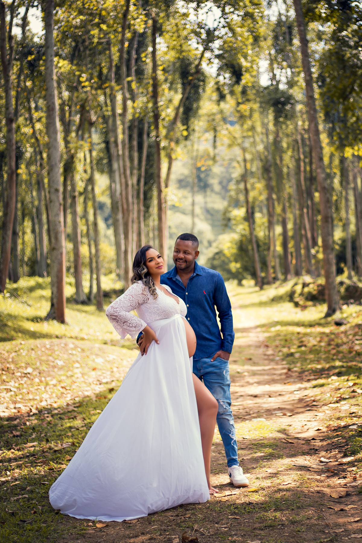 Ensaio gestante nas Ruínas de Rio Claro, à espera de Oliver.