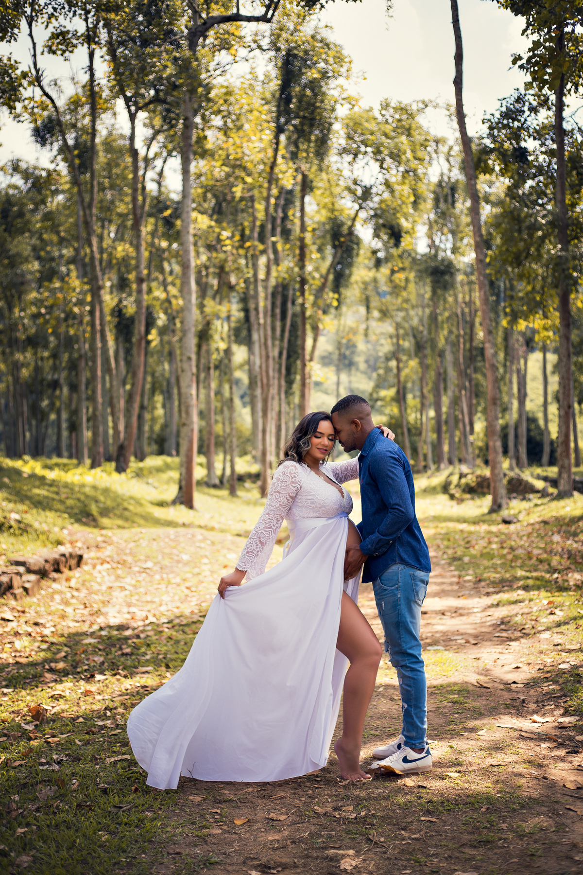 Ensaio gestante nas Ruínas de Rio Claro, à espera de Oliver.