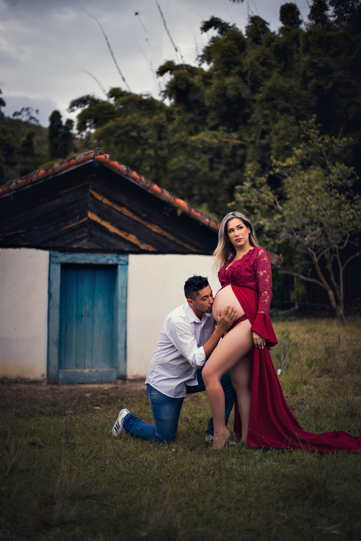 Ensaio Gestante na Fazenda Santana do Turvo, à espera de Helena.