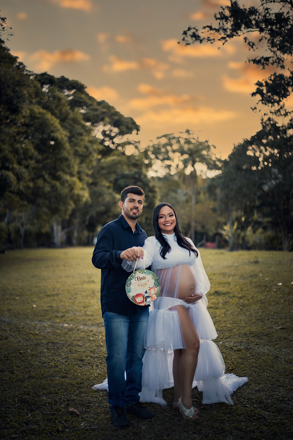Ensaio Gestante no Rancho São Carlos, à espera de Bento Miguel.
