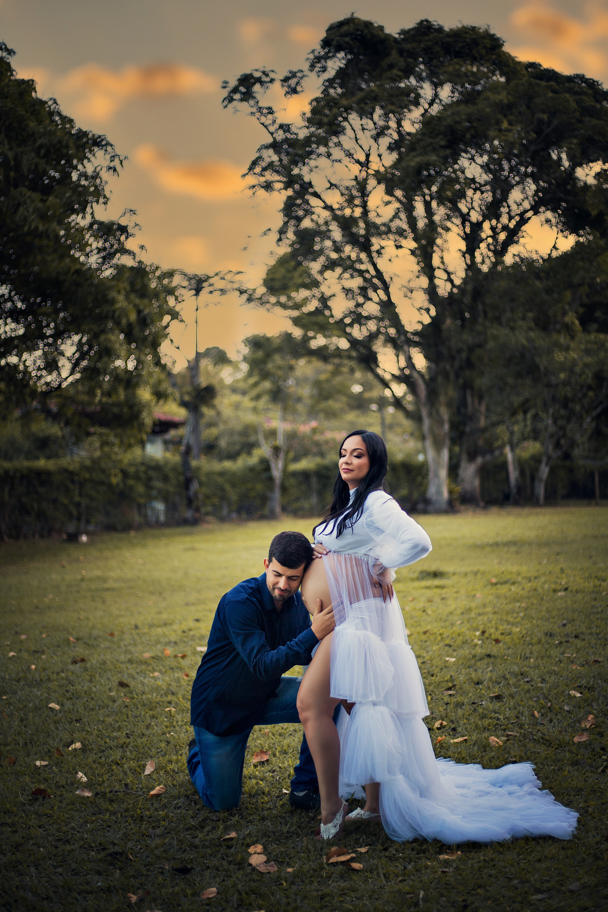 Ensaio Gestante no Rancho São Carlos, à espera de Bento Miguel.