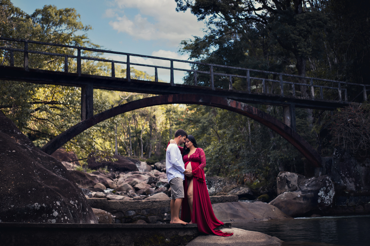 Ensaio Gestante no Rancho São Carlos, à espera de Bento Miguel.