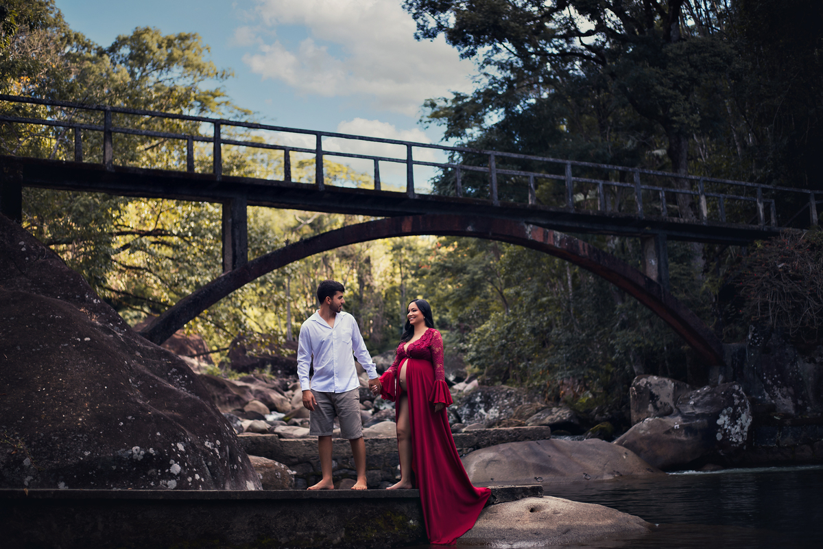 Ensaio Gestante no Rancho São Carlos, à espera de Bento Miguel.