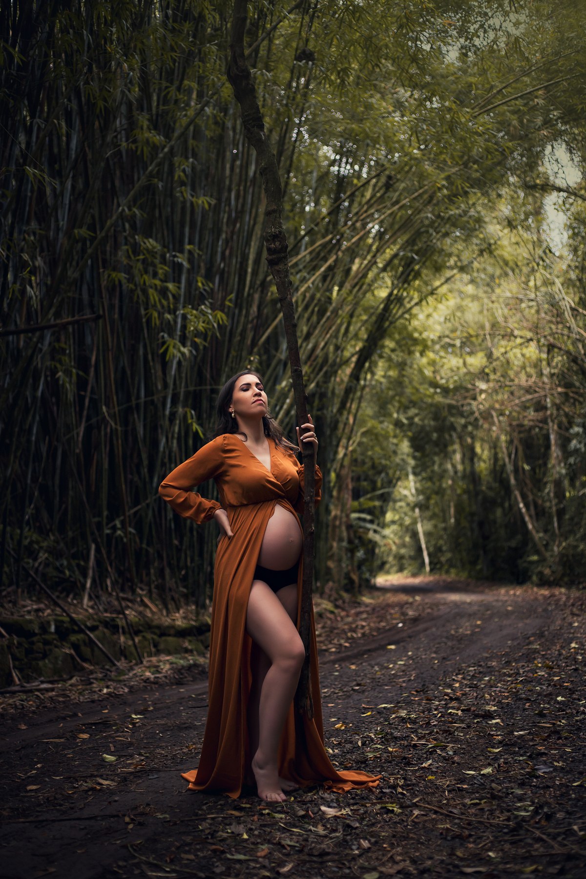 Ensaio Gestante nas Ruínas de Rio Claro, à Espera do Miguel.