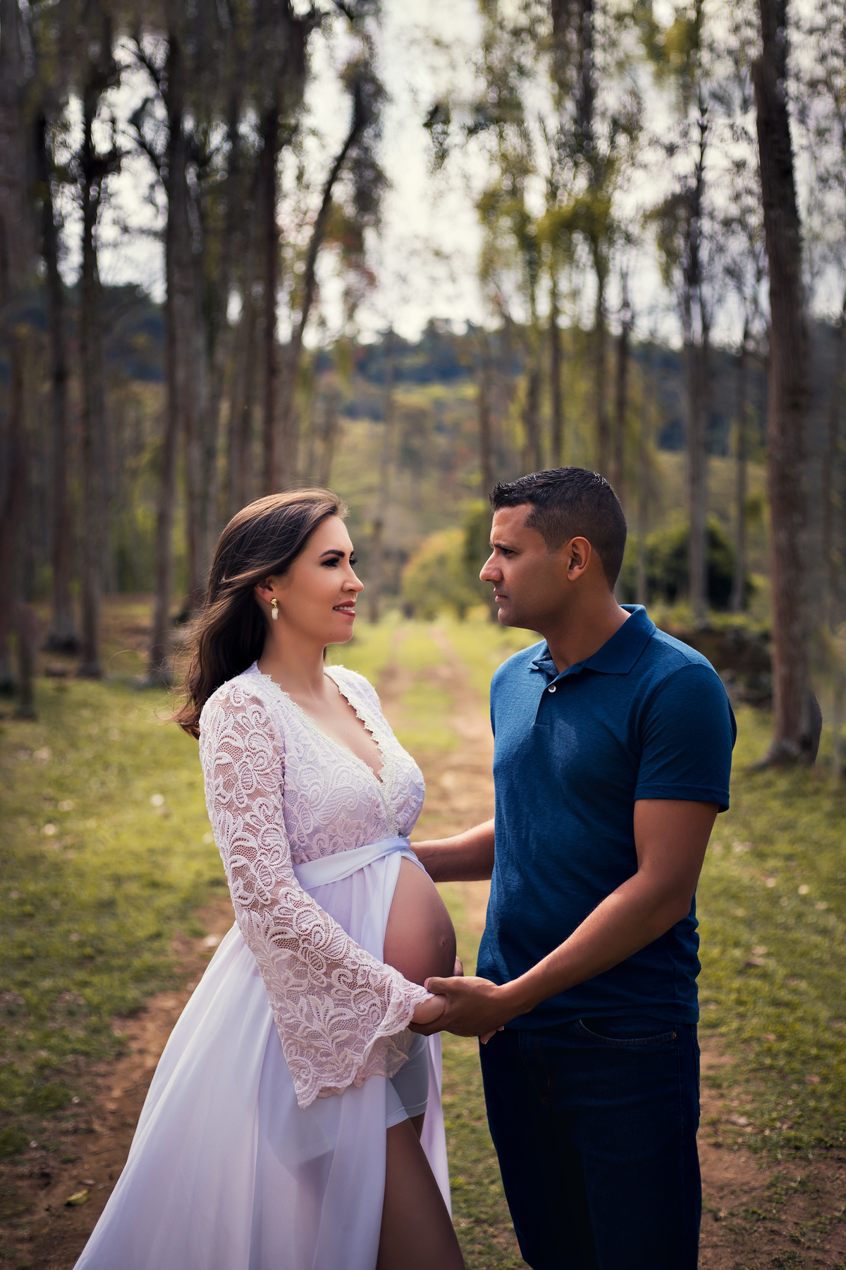 Ensaio Gestante nas Ruínas de Rio Claro, à Espera do Miguel.