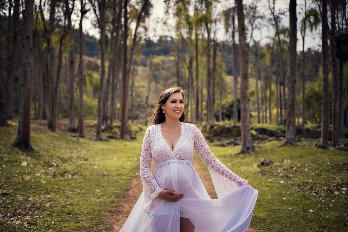 Ensaio Gestante nas Ruínas de Rio Claro, à Espera do Miguel.