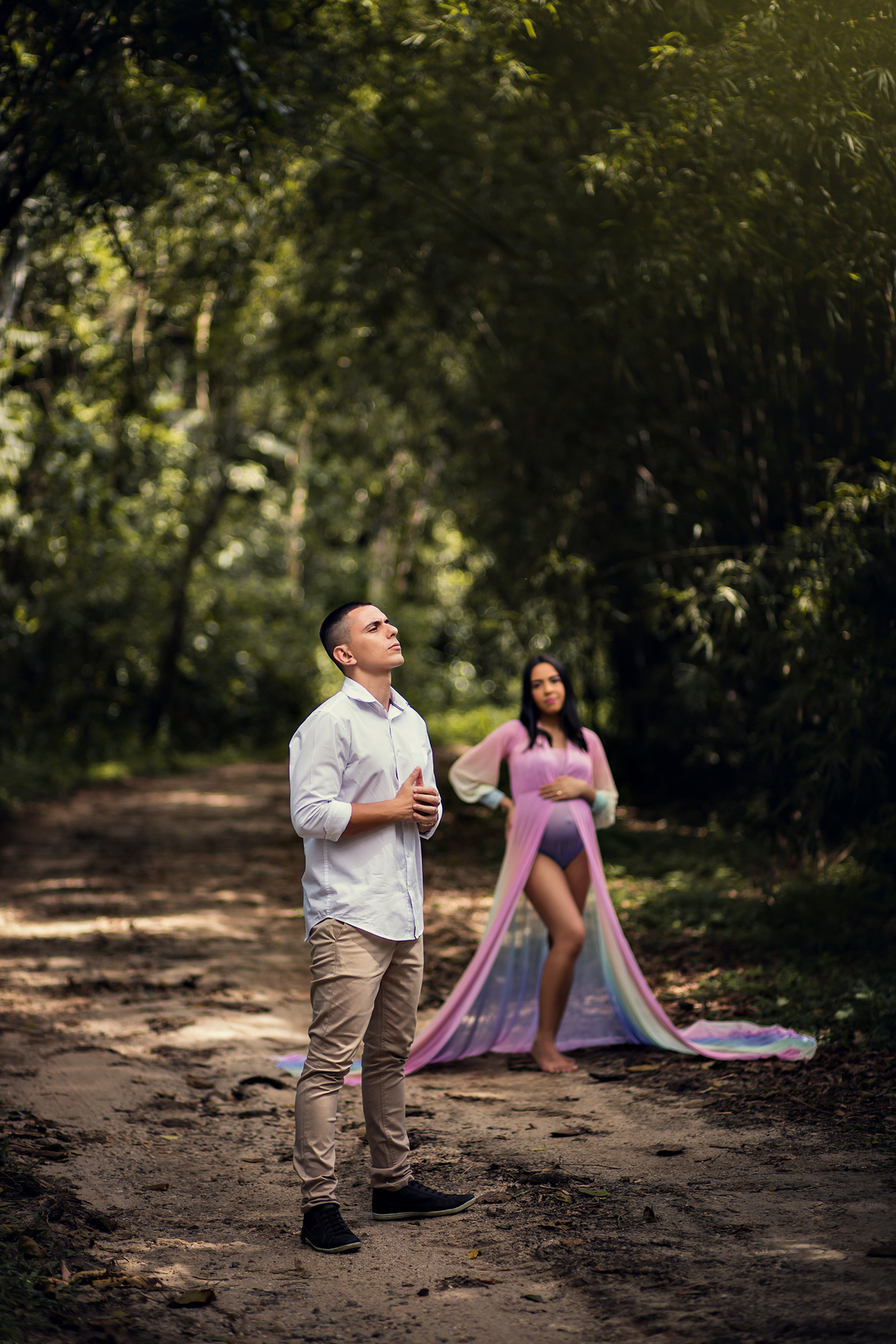 Ensaio Gestante nas Ruínas de Rio Claro, à espera da Sara.