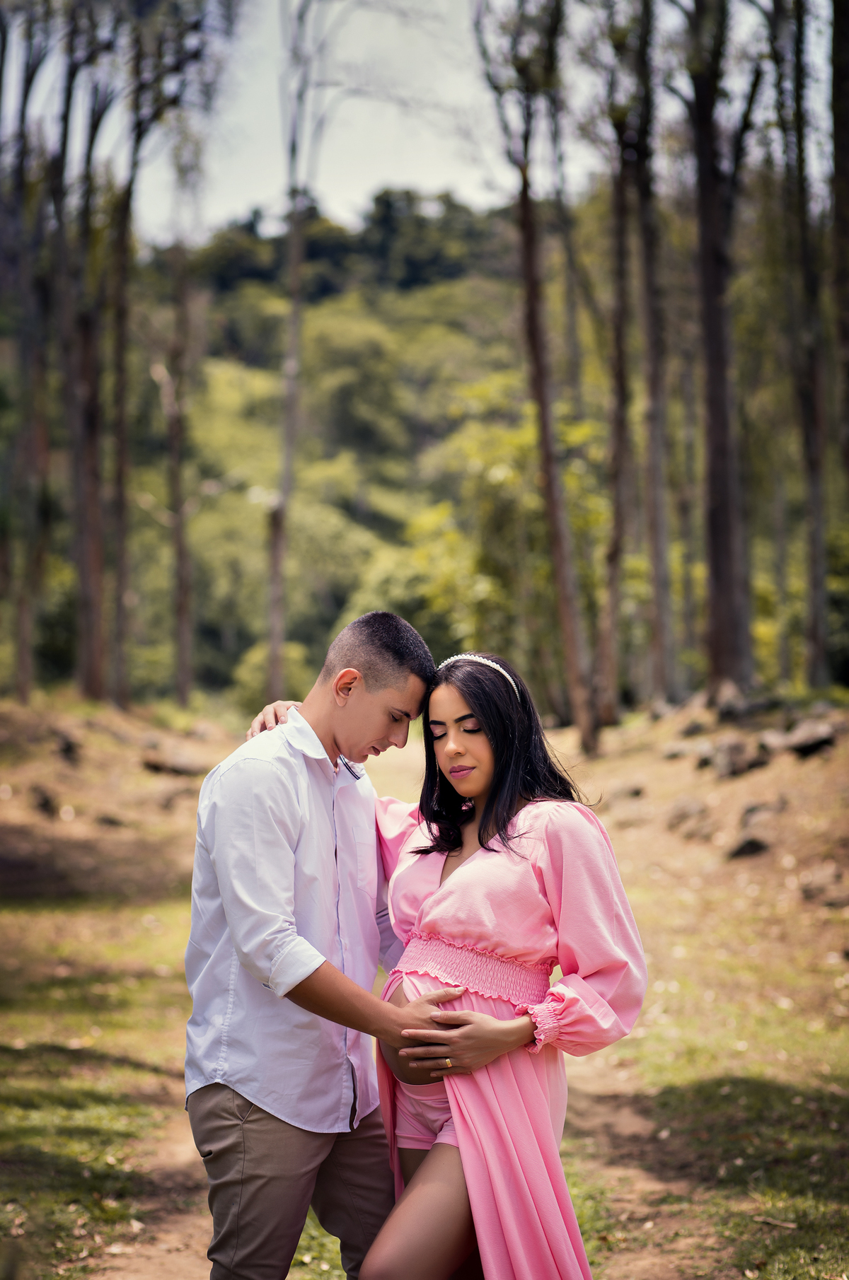 Ensaio Gestante nas Ruínas de Rio Claro, à espera da Sara.