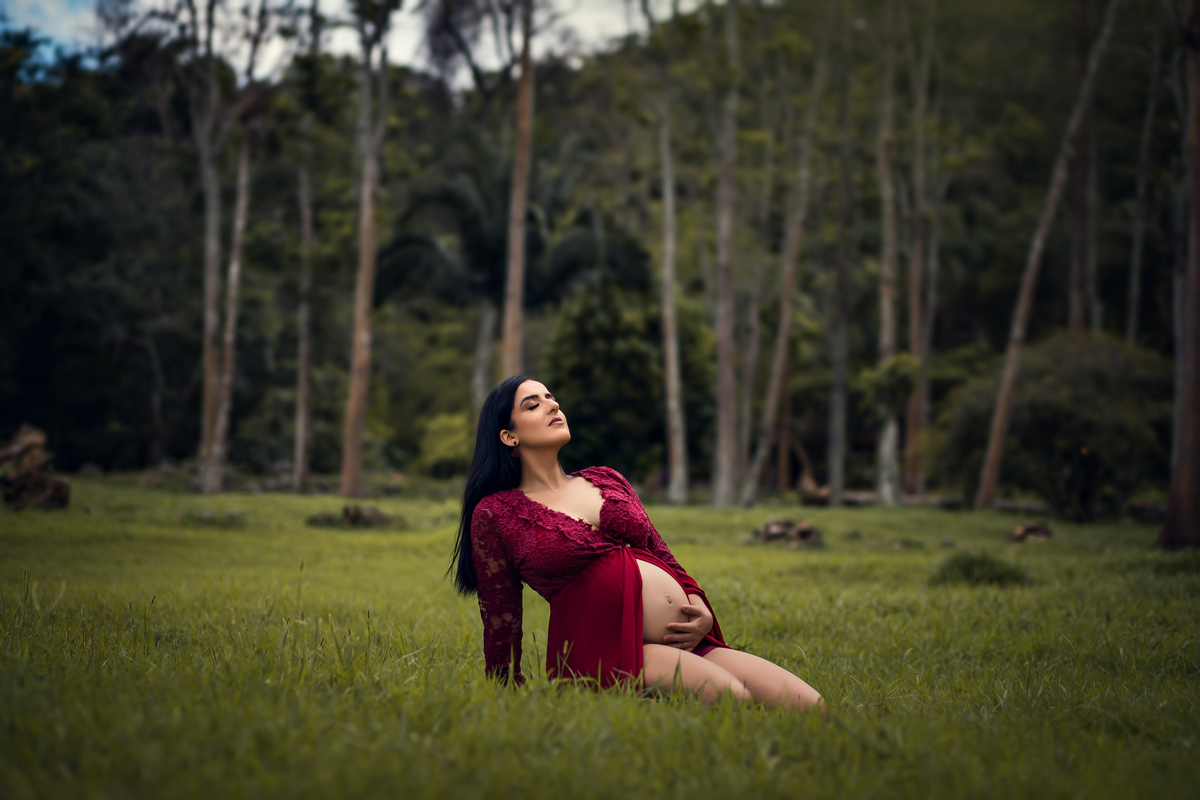 Ensaio Gestante nas Ruínas de Rio Claro, à espera do Henrique.