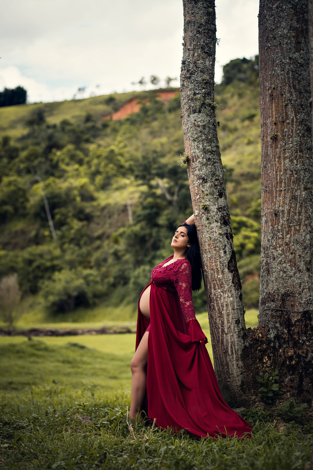 Ensaio Gestante nas Ruínas de Rio Claro, à espera do Henrique.