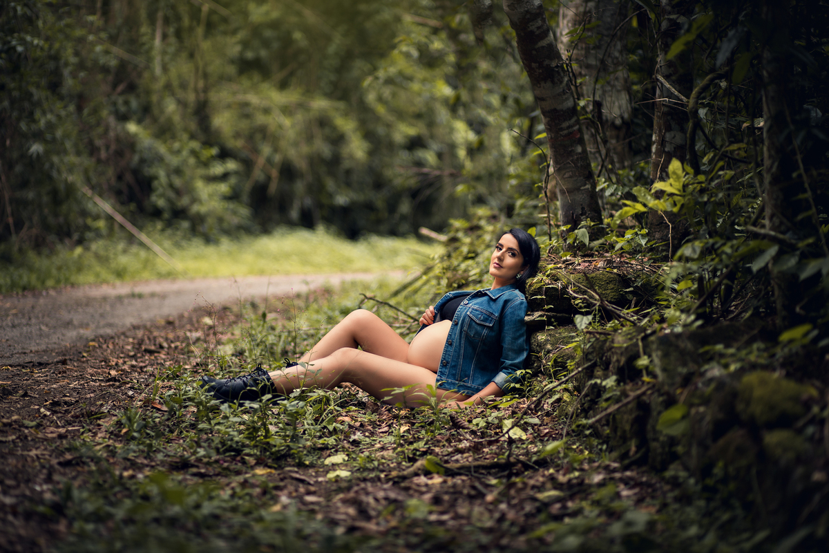 Ensaio Gestante nas Ruínas de Rio Claro, à espera do Henrique.