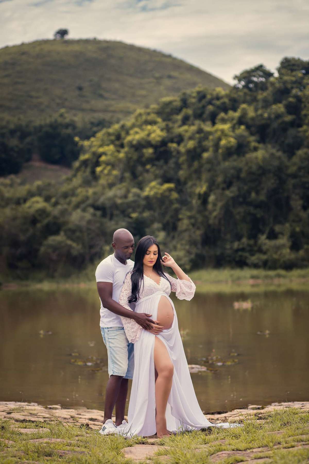 Ensaio Gestante nas Ruínas de Rio Claro, à espera do João Hélio.
