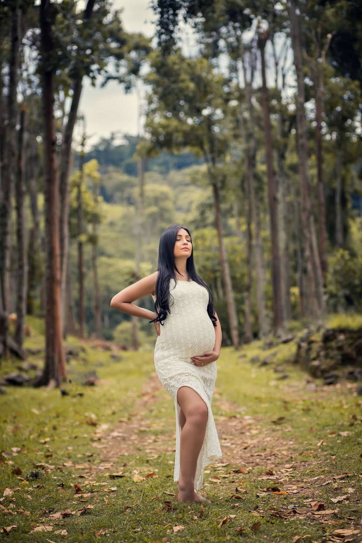 Ensaio Gestante nas Ruínas de Rio Claro, à espera do João Hélio.