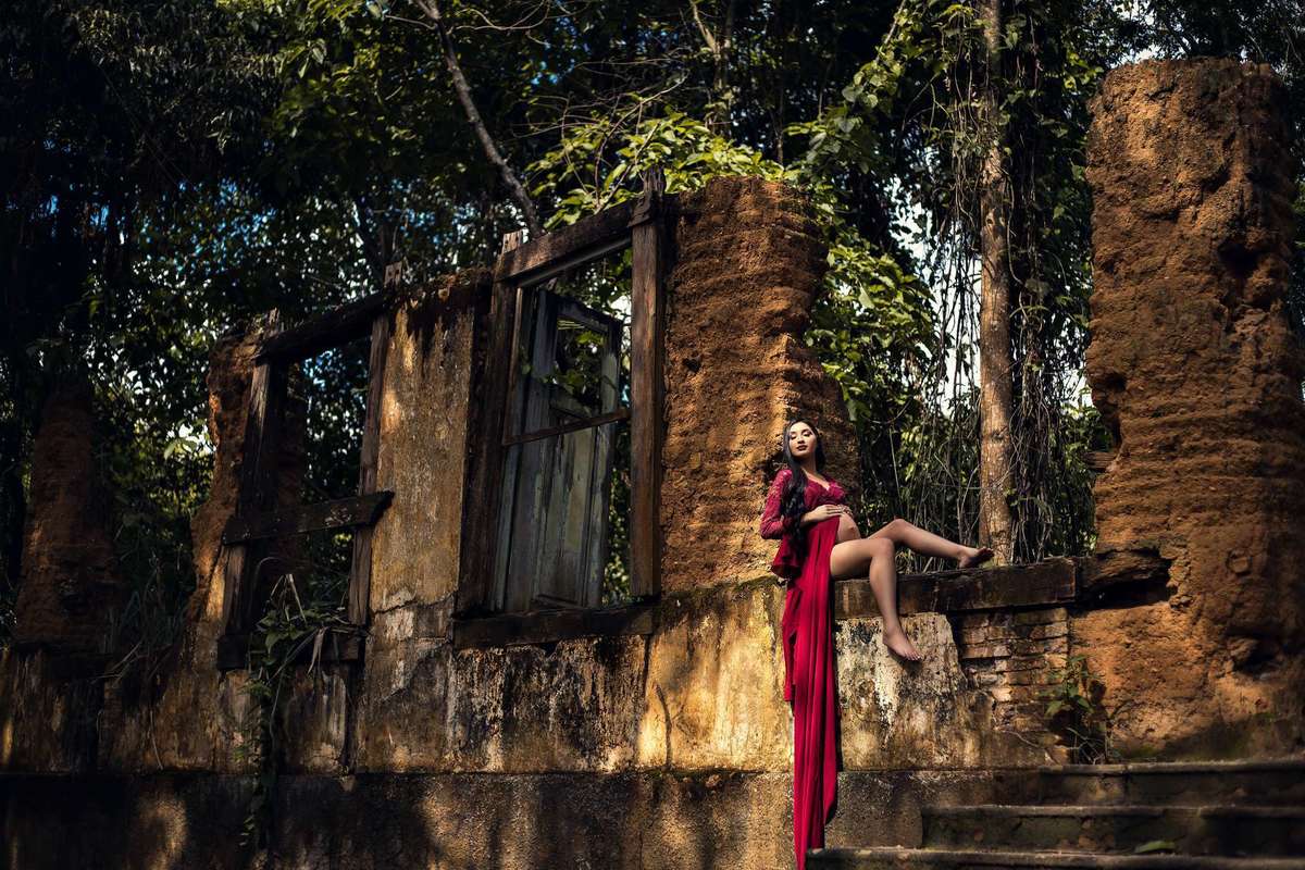 Ensaio Gestante nas Ruínas de Pinheiral, à espera do Theo.