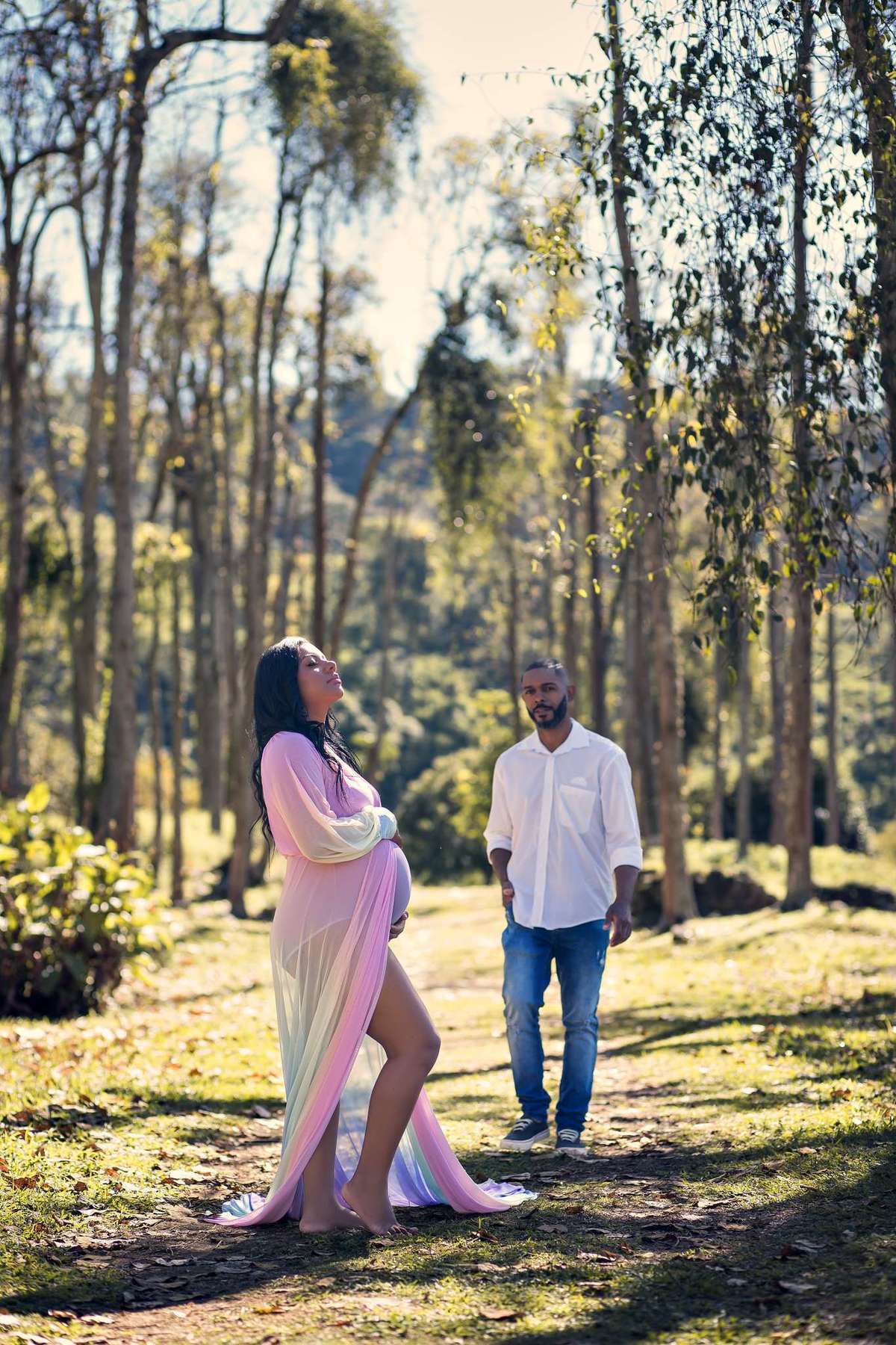 Ensaio Gestante nas Ruínas de Rio Claro, à espera do Heitor