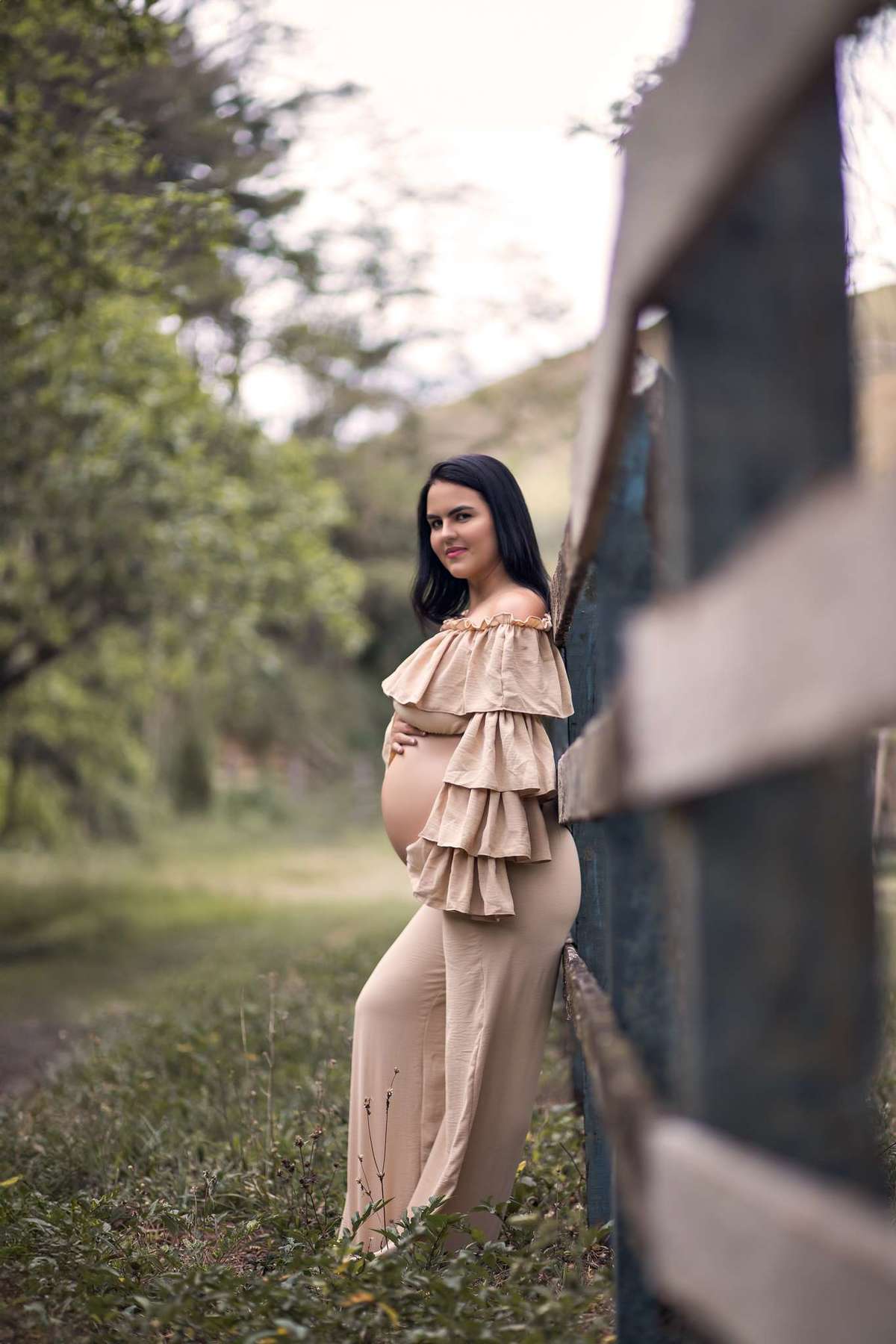 Ensaio Gestante na Fazenda Santana do Turvo, à espera do Lorenzo.