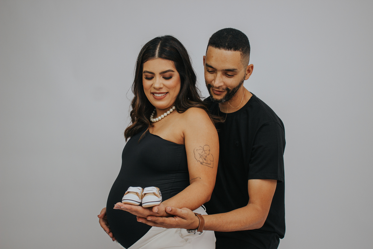 Ensaio de Gestante em Estúdio em Matozinhos MG