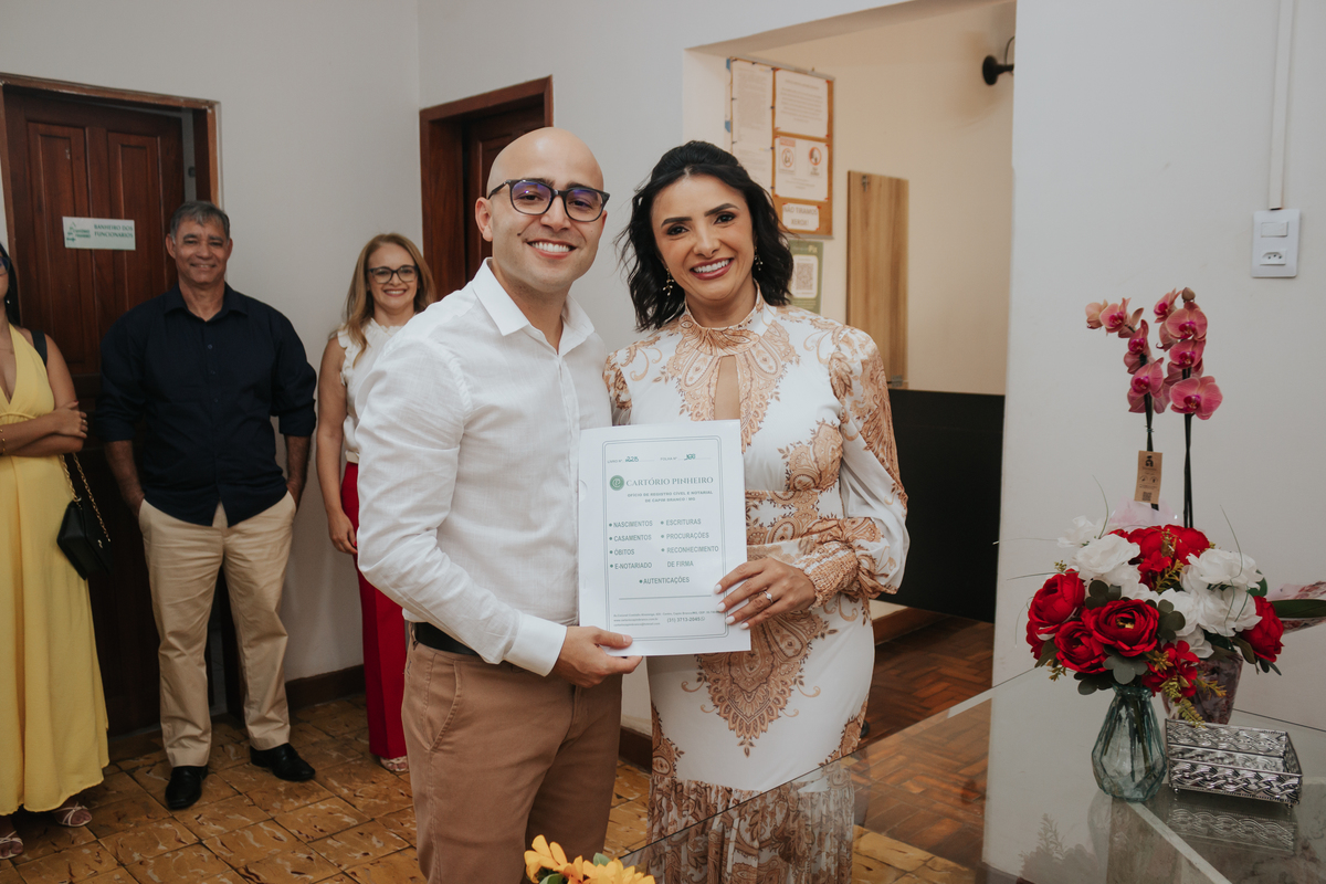Casamento Civil no Cartório Pinheiro em Capim Branco MG