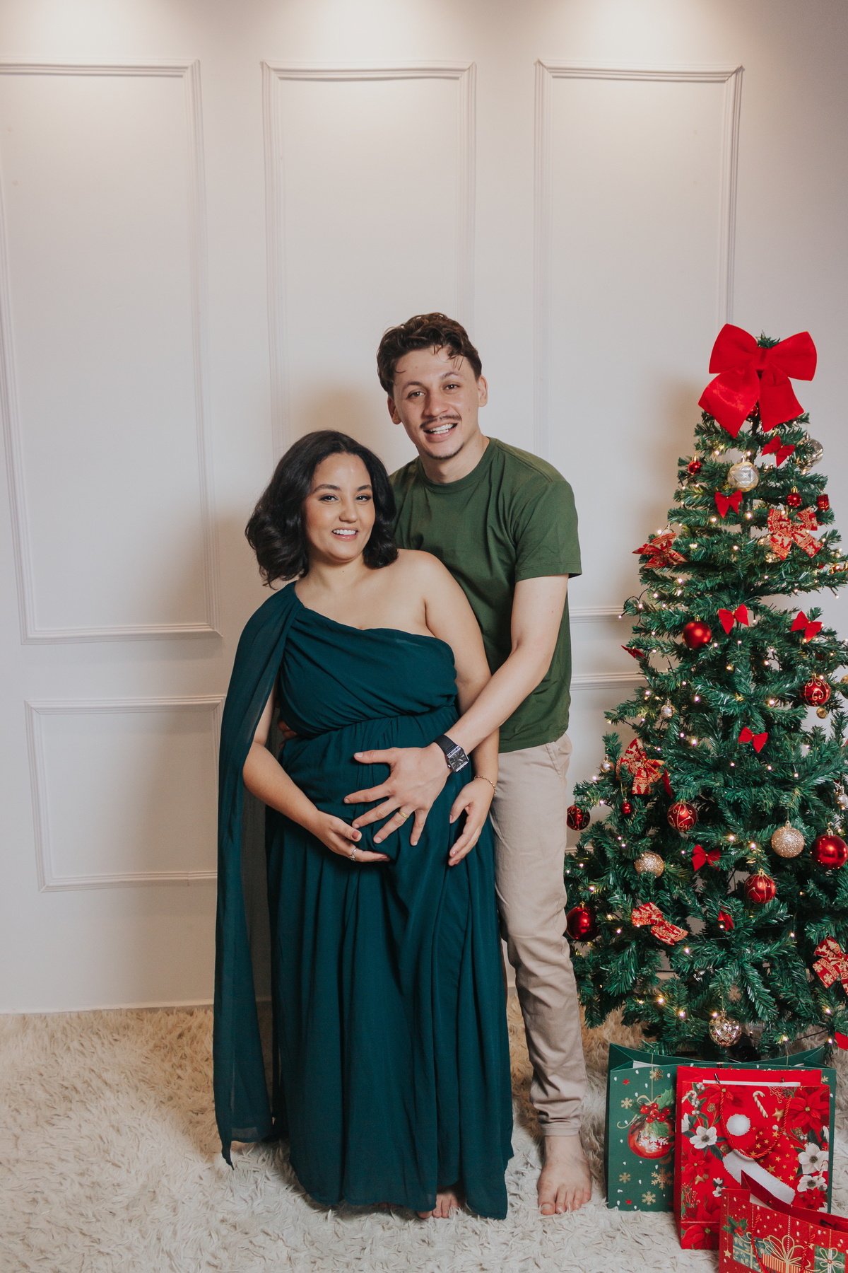 Ensaio de Natal em Família no Estúdio em Matozinhos MG