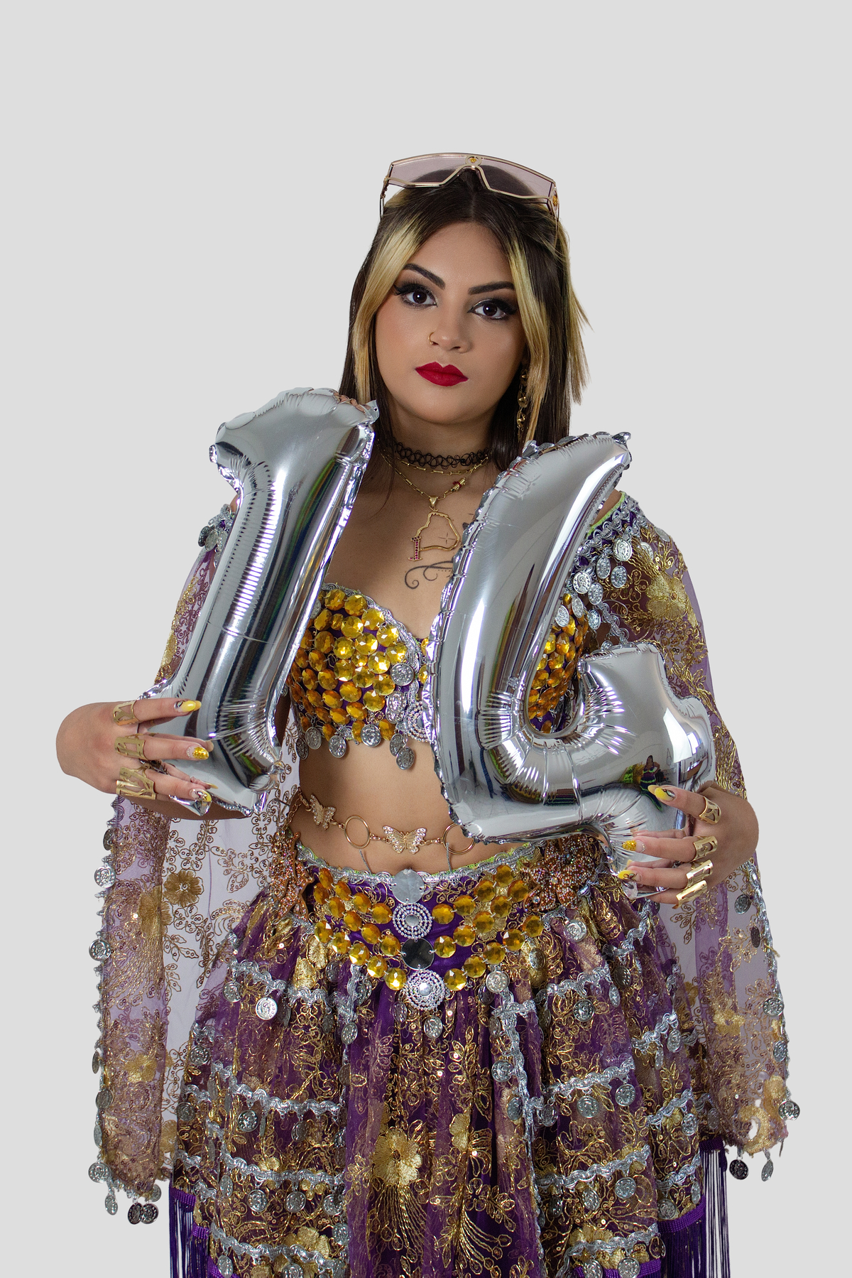 Ensaio de Aniversário de Cigana no Estúdio em Matozinhos MG