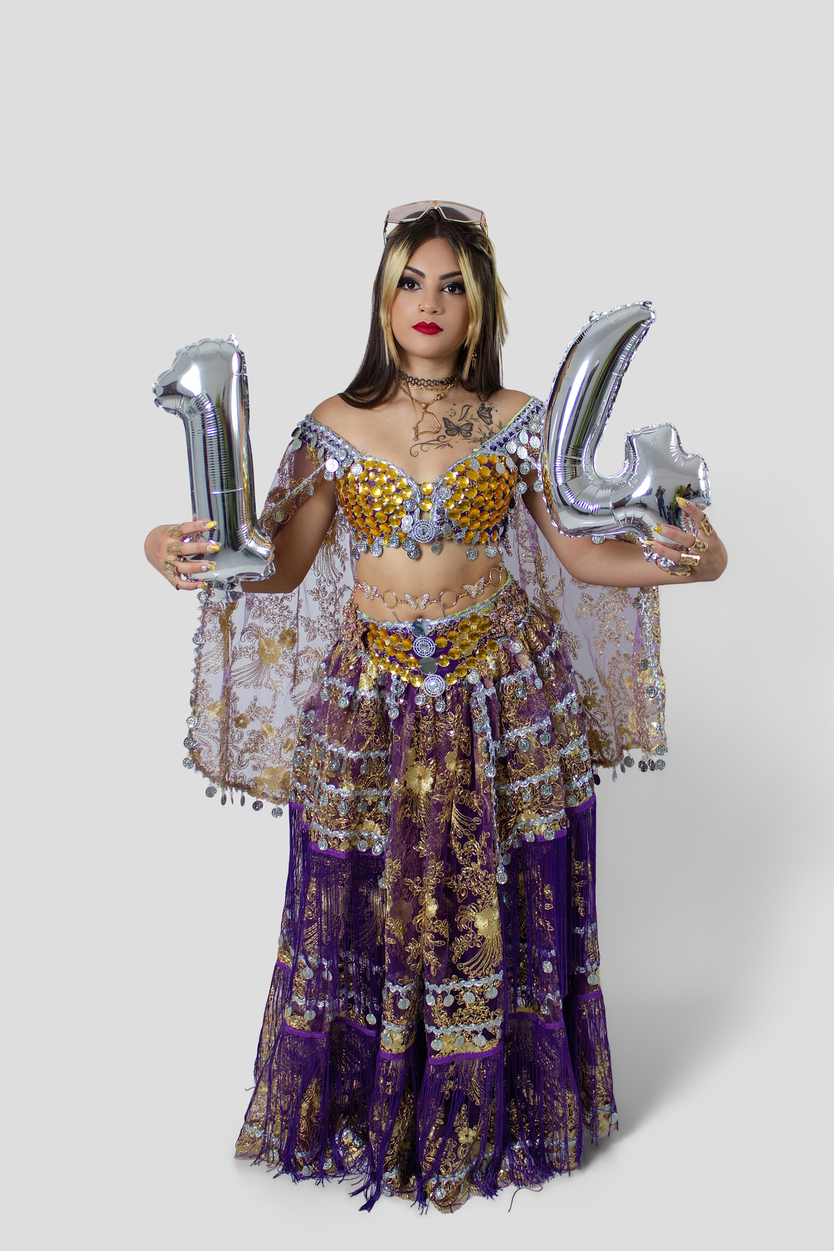 Ensaio de Aniversário de Cigana no Estúdio em Matozinhos MG