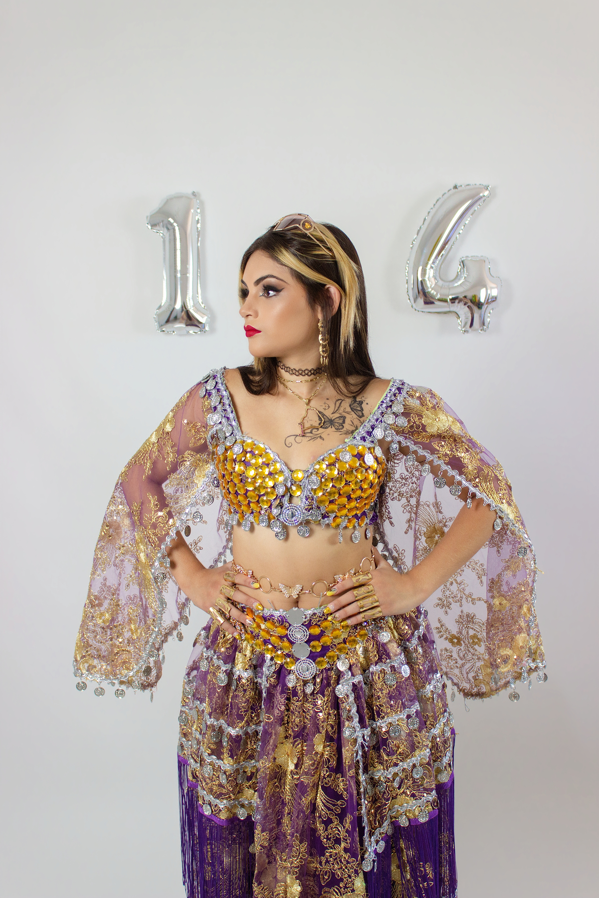 Ensaio de Aniversário de Cigana no Estúdio em Matozinhos MG