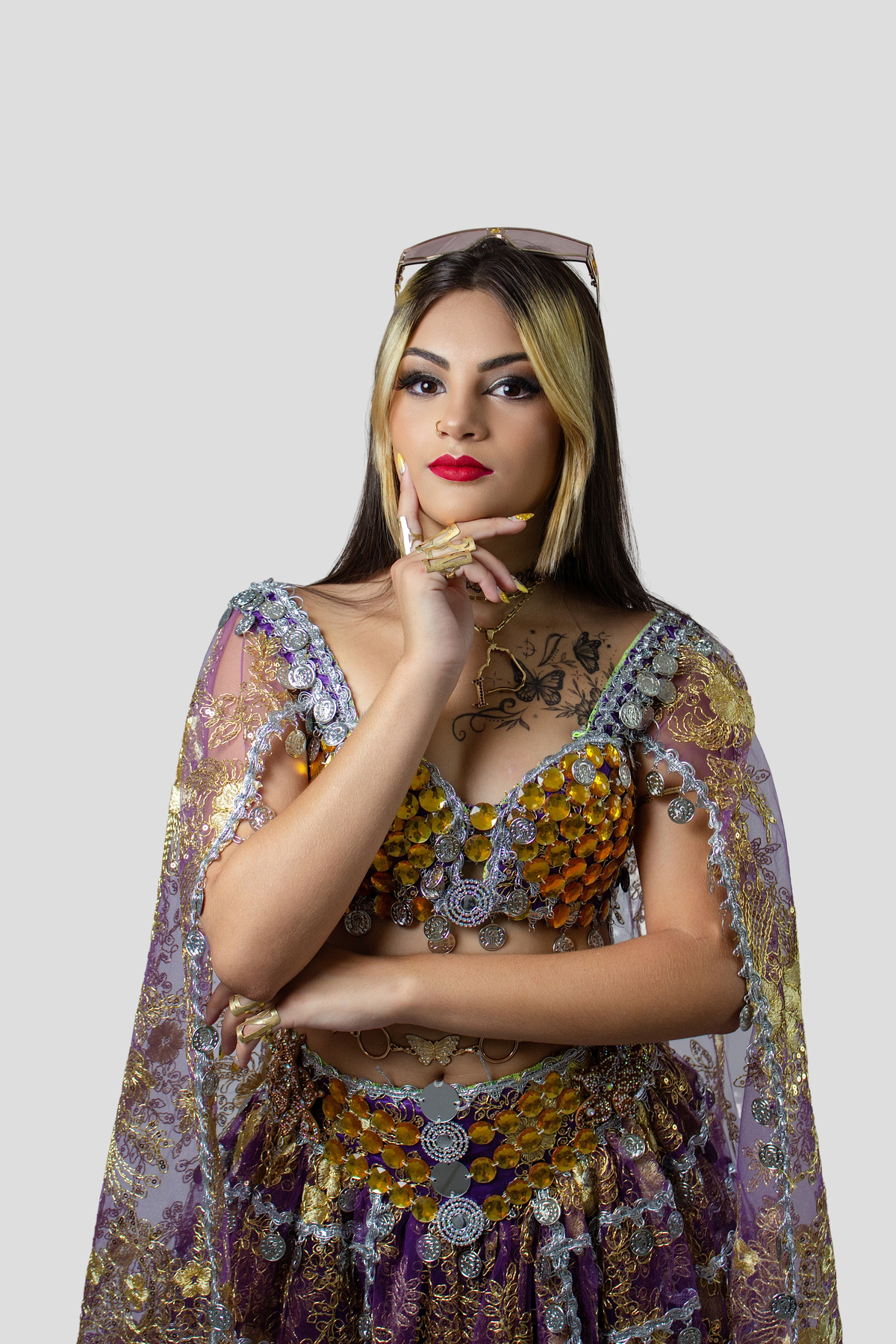 Ensaio de Aniversário de Cigana no Estúdio em Matozinhos MG