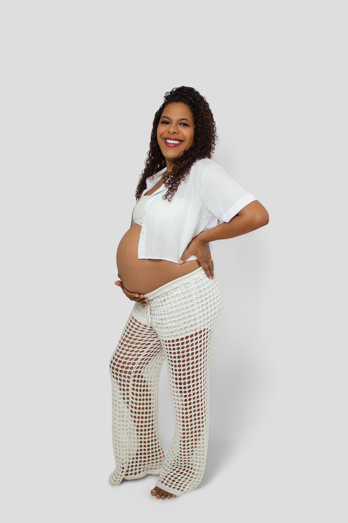 Ensaio de Gestante no Estúdio em Matozinhos MG