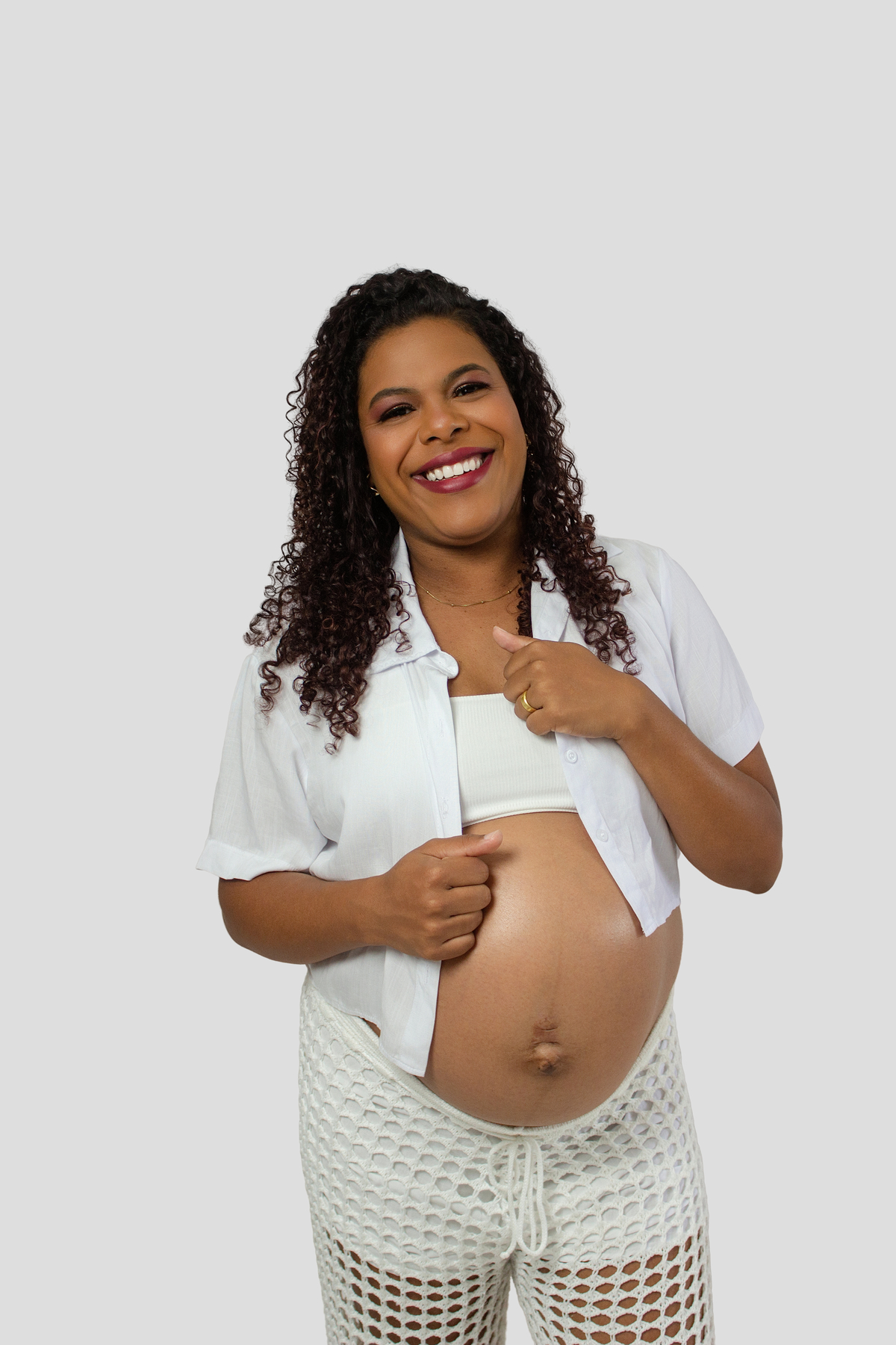 Ensaio de Gestante no Estúdio em Matozinhos MG