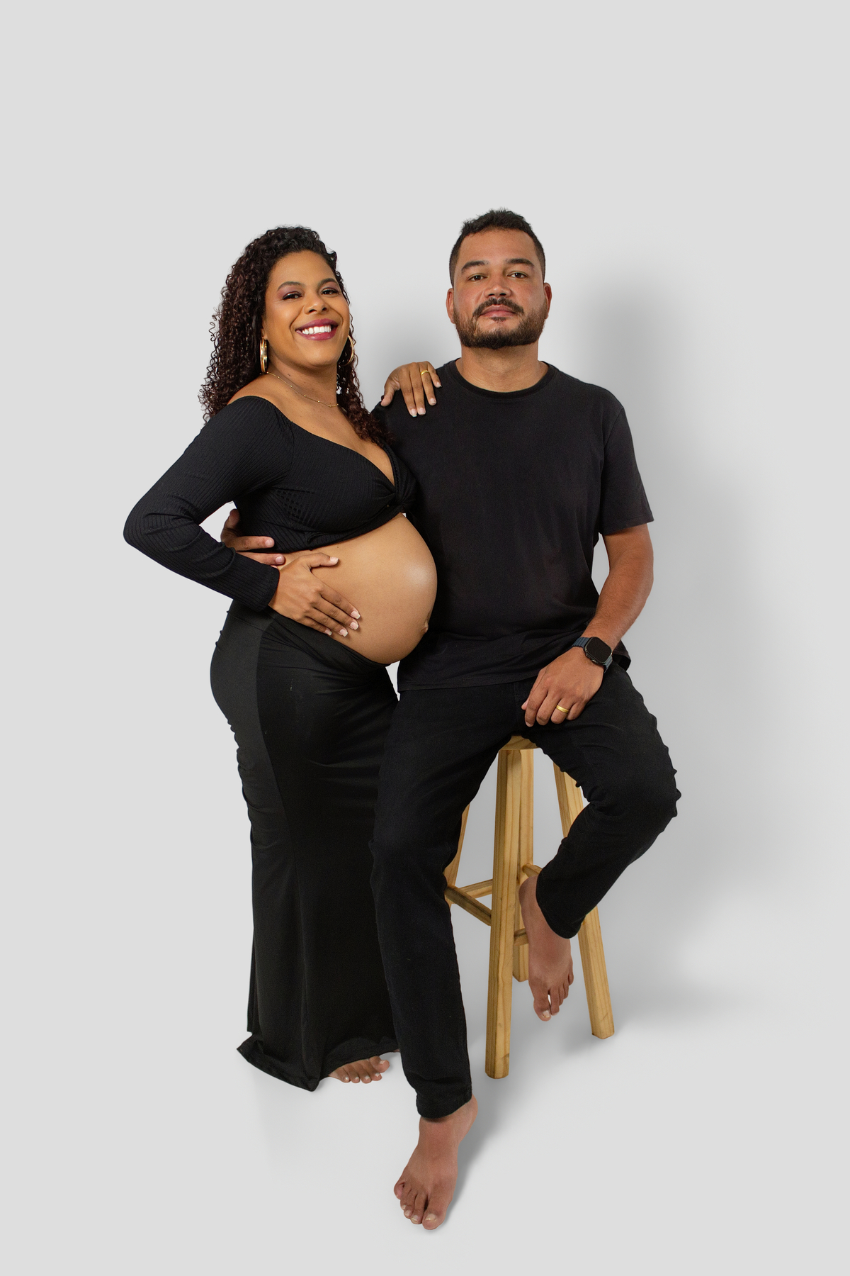 Ensaio de Gestante no Estúdio em Matozinhos MG