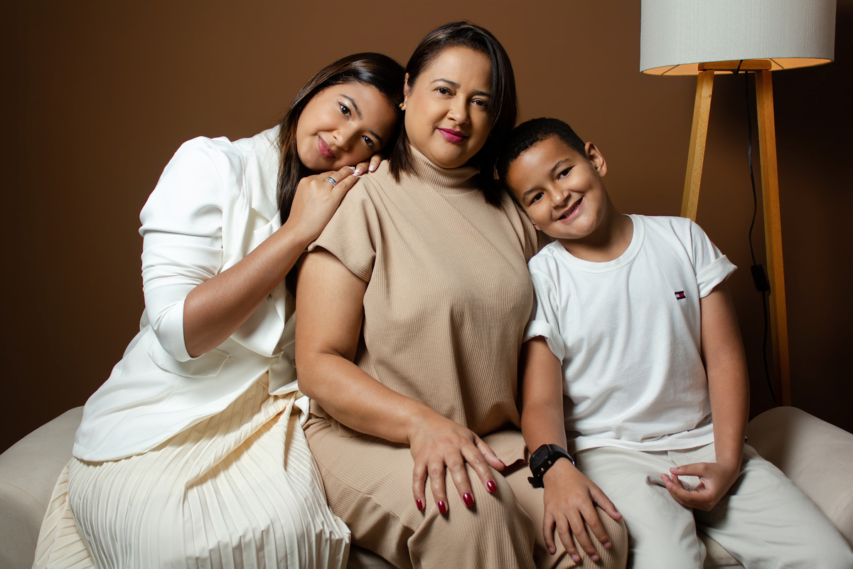 Ensaio de Dia das Mães no Estúdio em Matozinhos MG