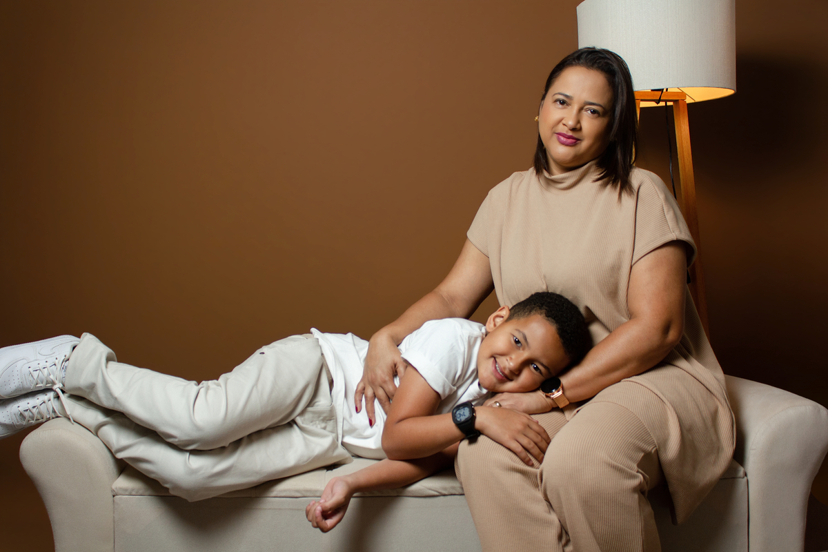 Ensaio de Dia das Mães no Estúdio em Matozinhos MG
