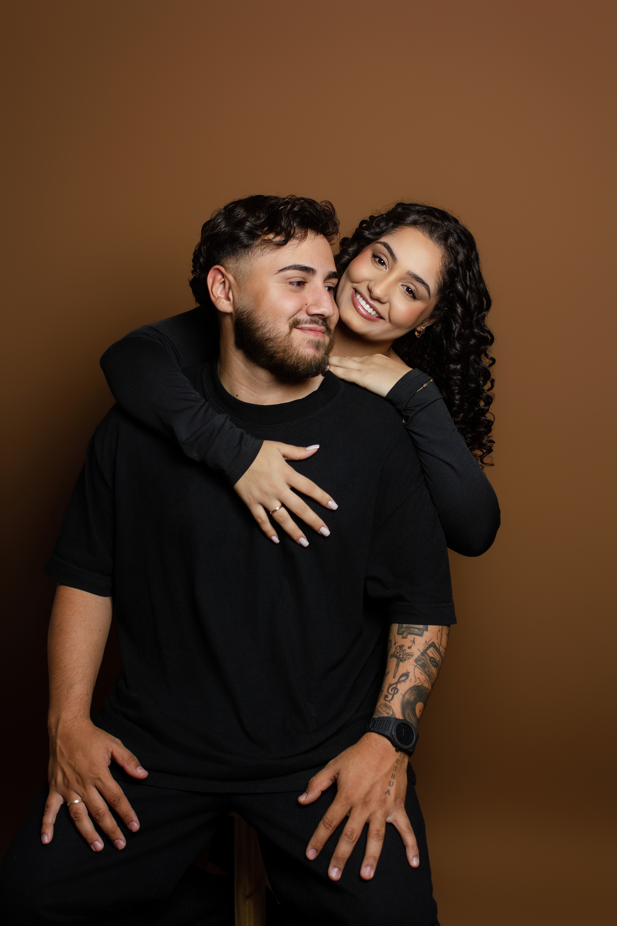 Ensaio de Casal Pré-Wedding no Estúdio em Matozinhos MG