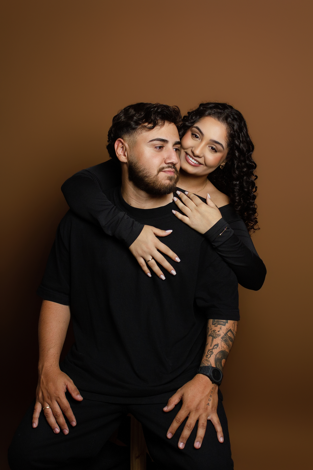 Ensaio de Casal Pré-Wedding no Estúdio em Matozinhos MG