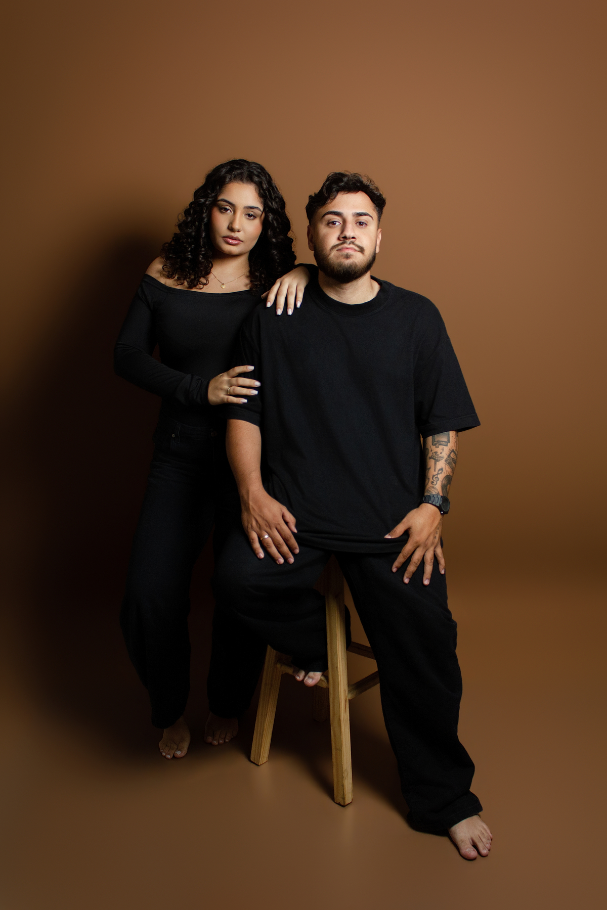 Ensaio de Casal Pré-Wedding no Estúdio em Matozinhos MG
