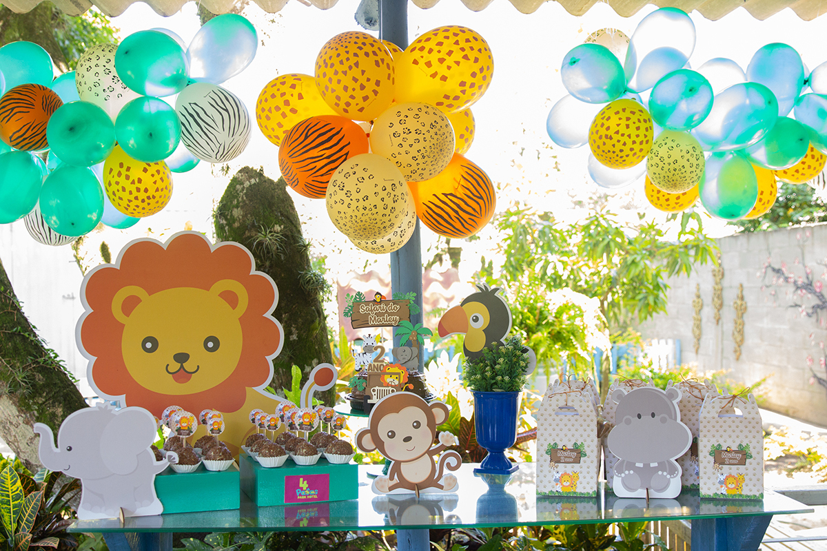 Decoração tema safari do marley 