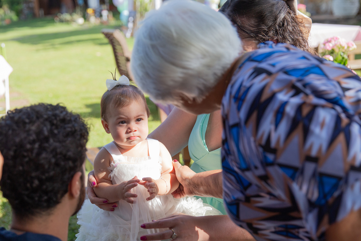 familiares com a aniversariante 