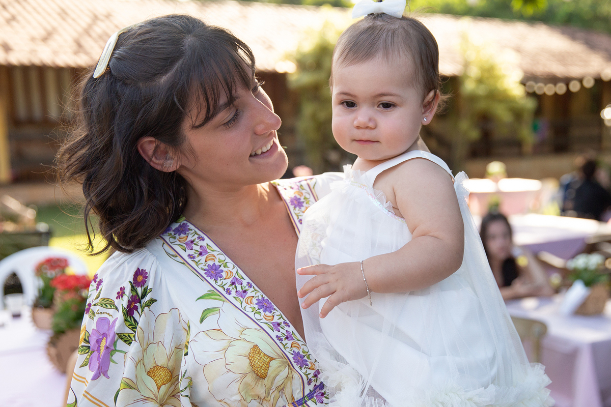 familiares com a aniversariante 