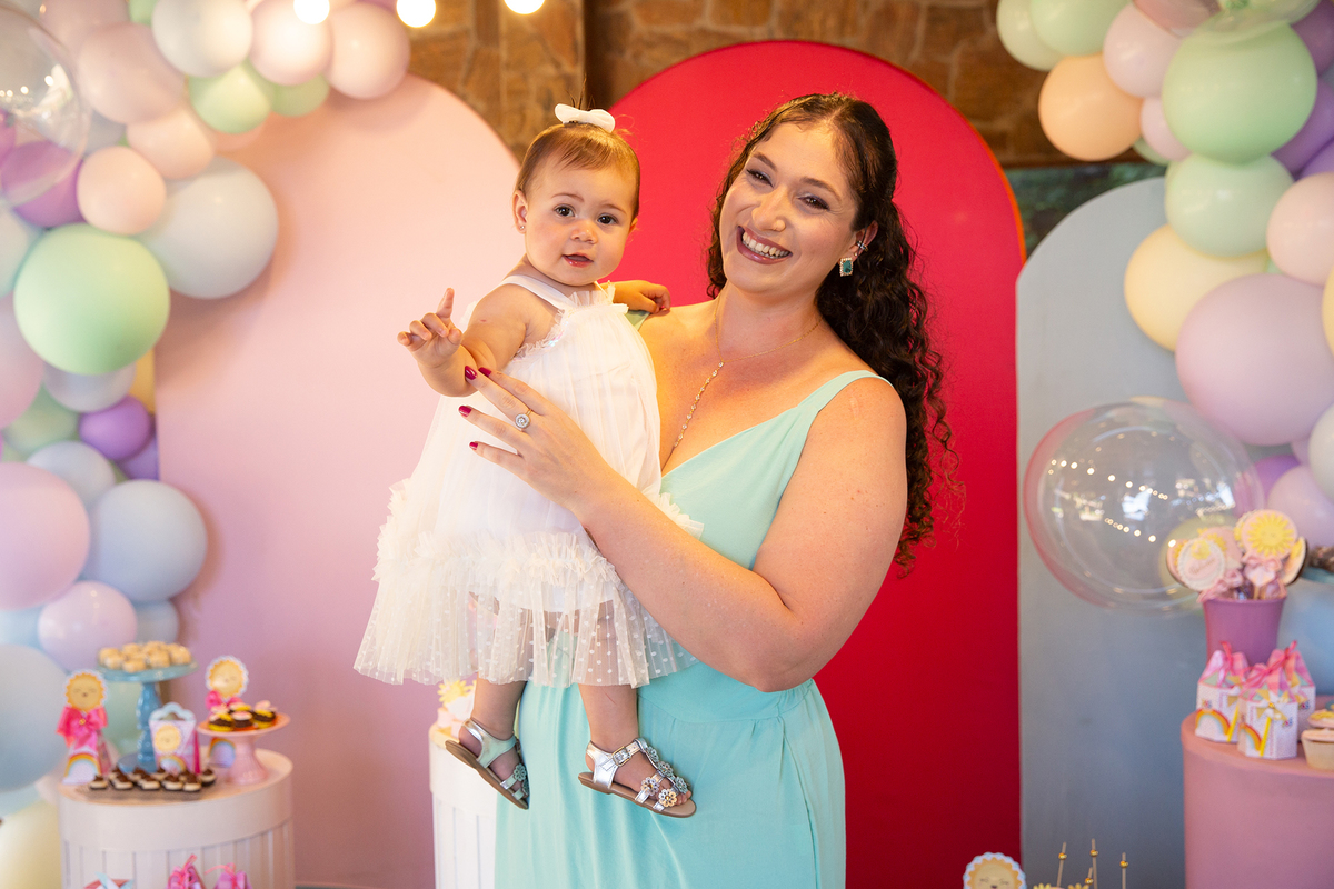 familiares com a aniversariante 