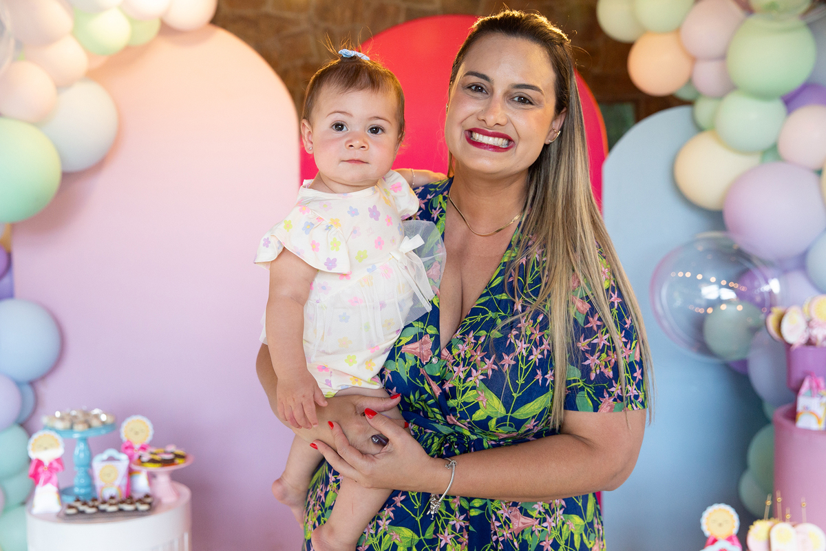 familiares com a aniversariante 