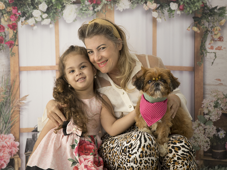 Ensaio Pet - Dia das Mães - Eliana, Larissa e Mel