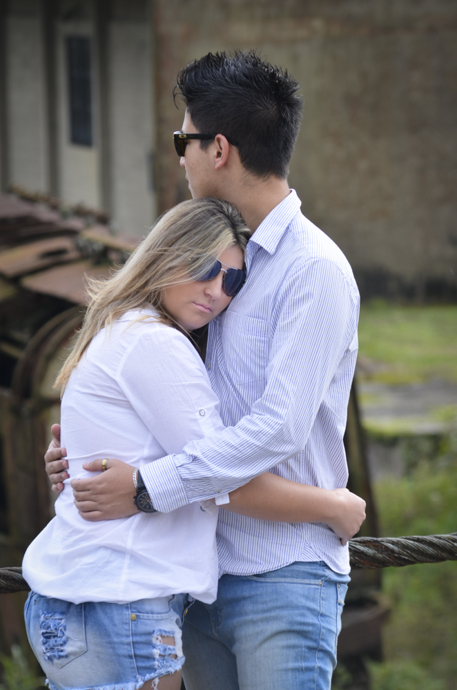 fotografia  ensaio pré-casamento estação de trem paranapiacaba-sp