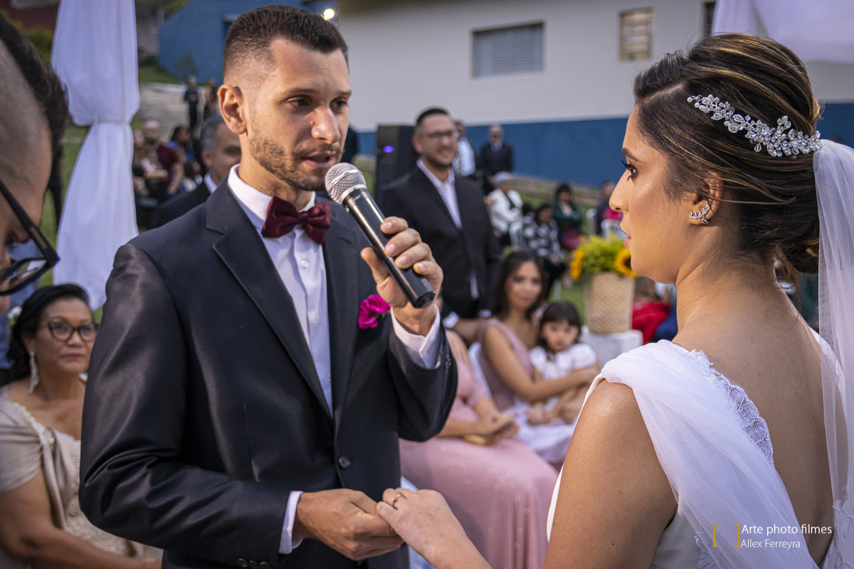 Votos dos noivo no casamento