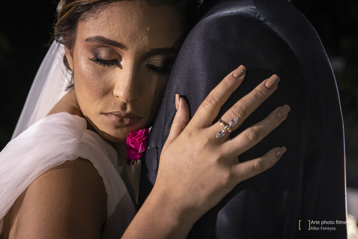 Ensaio fotográfico com os noivos após o casamento
