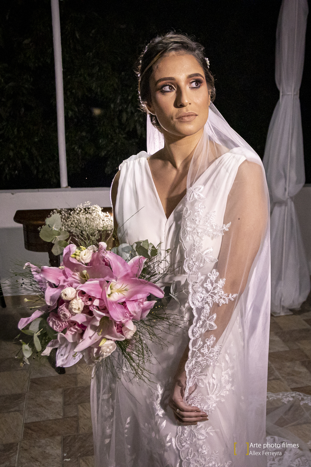 Ensaio fotográfico com os noivos após o casamento
