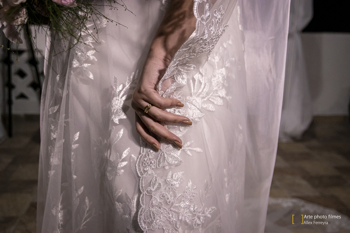 Ensaio fotográfico com os noivos após o casamento
