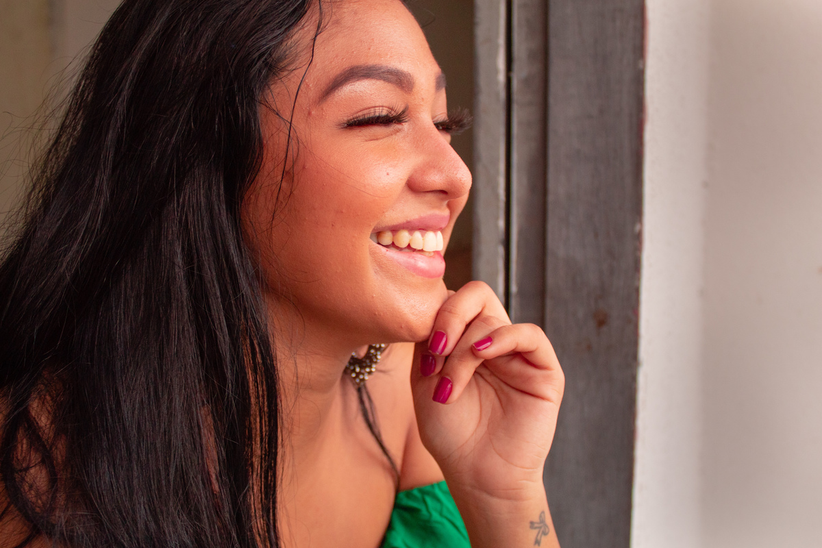 mãe sorrindo