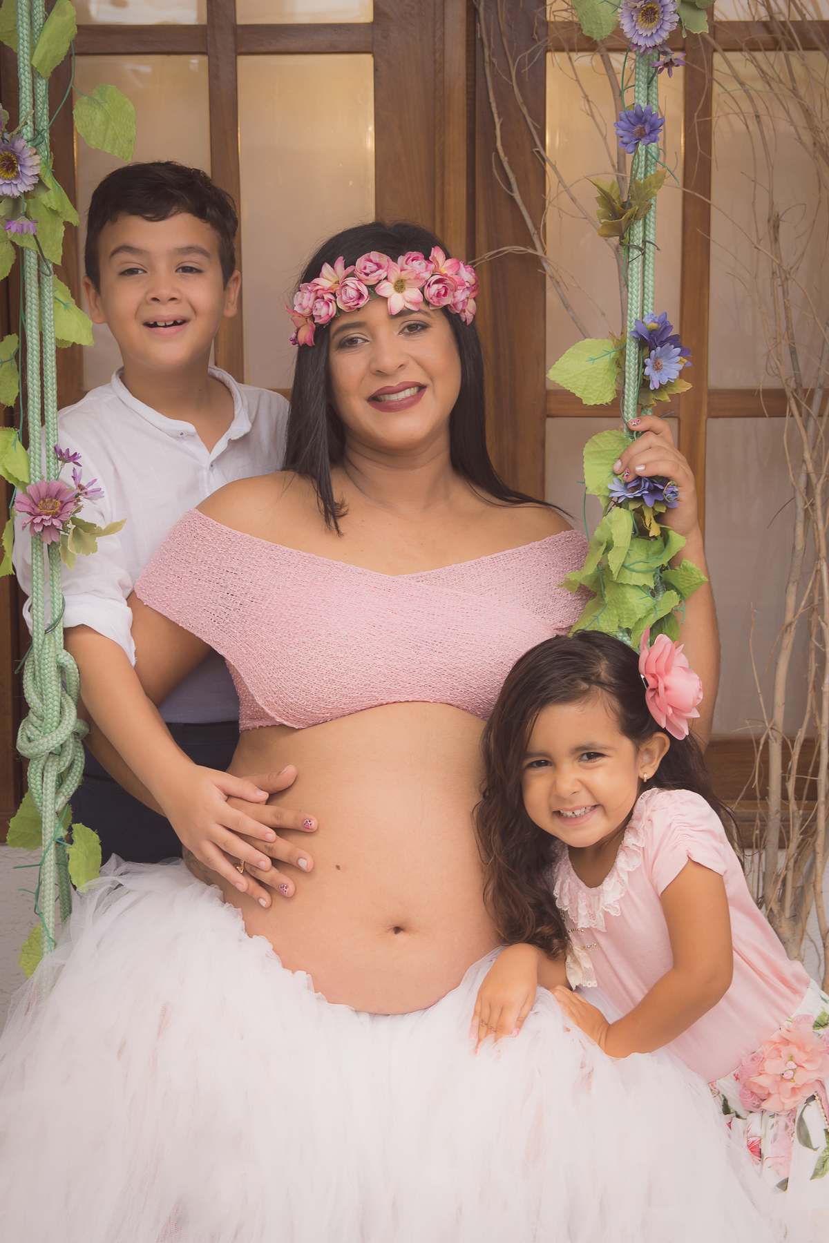 As fotos gestante também é um momento em família!